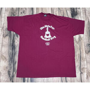 80s Vintage Ohio State Fair Handbell Ring T Shirt XXL Single Stitch USA Made .